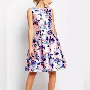 NEW Chi Chi London Midi Floral Justice Dress Wedding Guest Bridesmaid (6US 10UK)